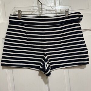 J. Crew Navy Blue Stripe Womens Shorts Size 8